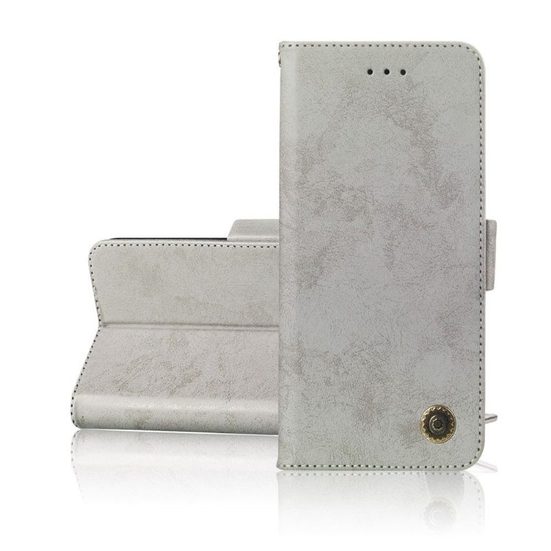 Etui Til Honor 10 Lite Anti-fall Kortholder I Vintagestil