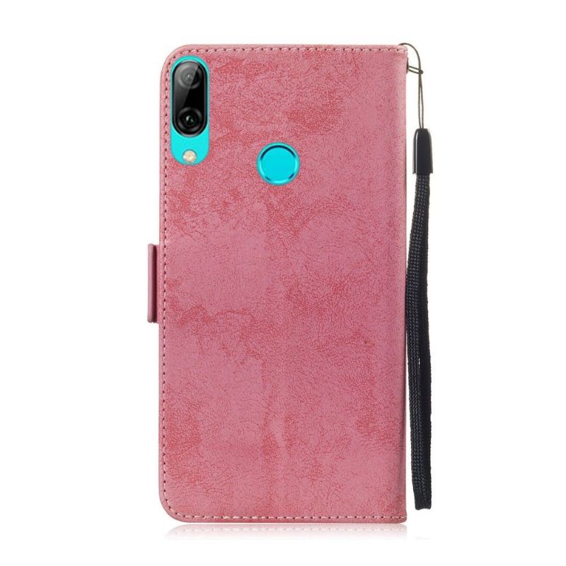 Etui Til Honor 10 Lite Anti-fall Kortholder I Vintagestil