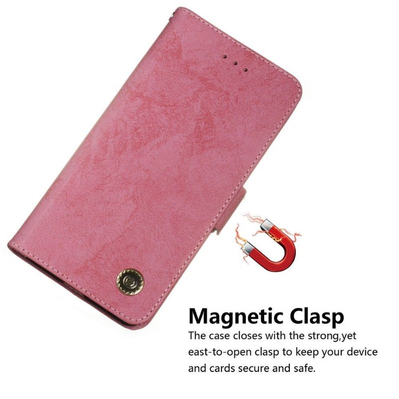 Etui Til Honor 10 Lite Anti-fall Kortholder I Vintagestil