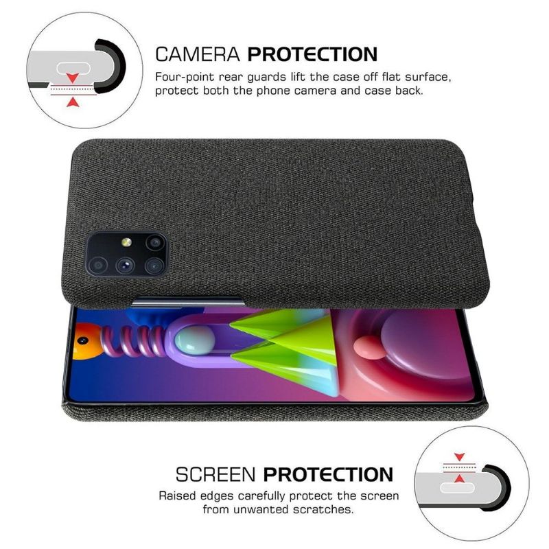 Deksel Til Samsung Galaxy M51 Stofftrekk