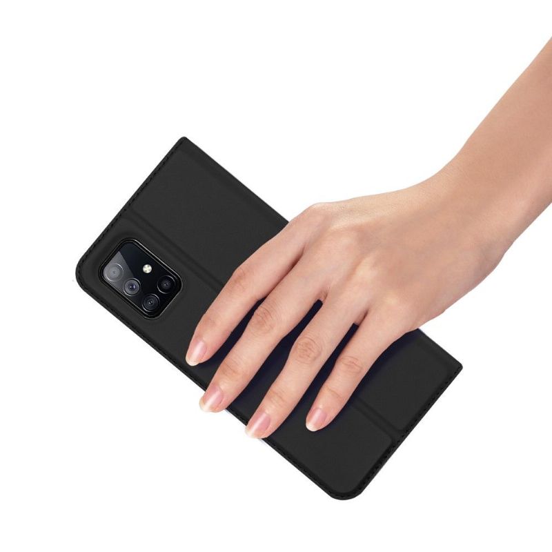 Lærdeksel Til Samsung Galaxy M51 Business Satin Effect