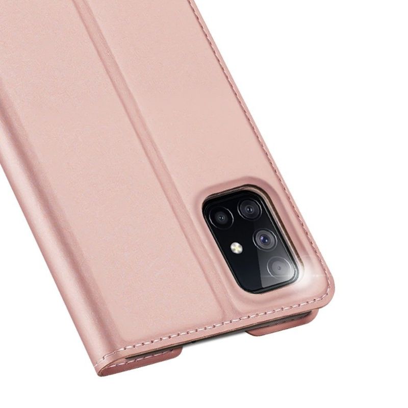 Lærdeksel Til Samsung Galaxy M51 Business Satin Effect