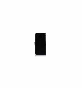 Folio Deksel Til Motorola Moto G6 Plus Anti-fall Premium Vintage Skinn