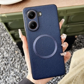 Deksel Poco X7 Pro 5g Magsafe-kompatibel Med Teksturert Læreffekt Beskyttelse Deksel