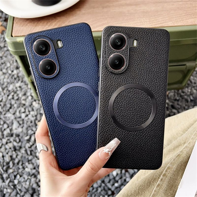 Deksel Poco X7 Pro 5g Magsafe-kompatibel Med Teksturert Læreffekt Beskyttelse Deksel