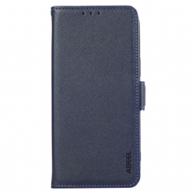 Folio Deksel Poco X7 Pro 5g Litchi-imitasjonsskinn Abeel