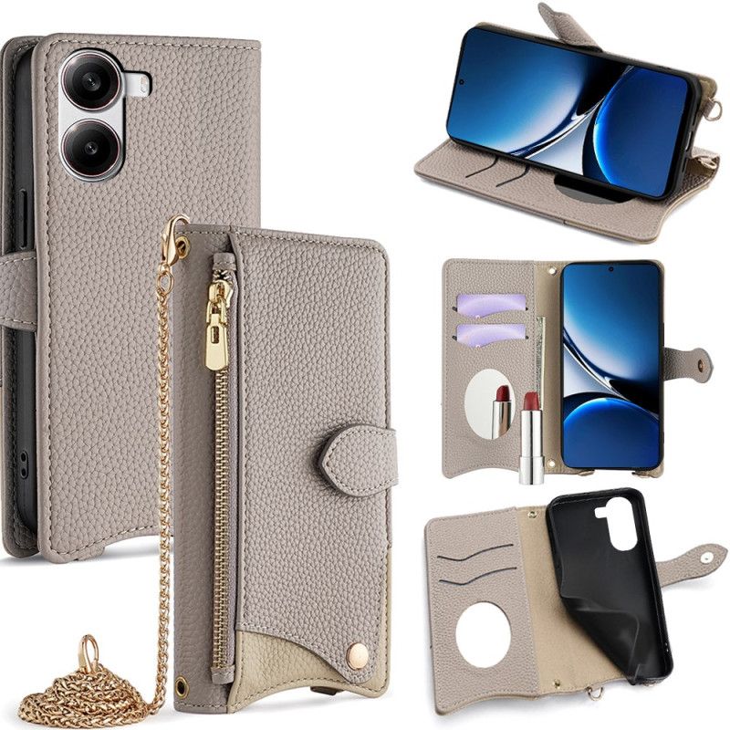 Folio Deksel Poco X7 Pro 5g Lommebok Med Kjede