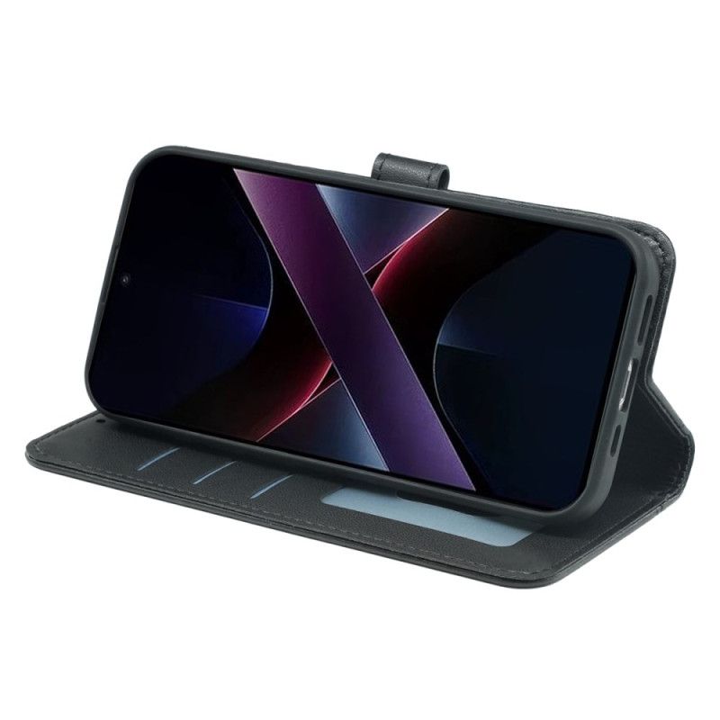 Folio Deksel Poco X7 Pro 5g Premium Med Stropp Beskyttelse Deksel