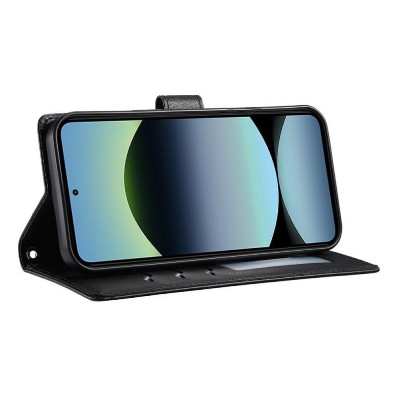 Folio Deksel Poco X7 Pro 5g Vattert Med Stropp Og Skulderstropp