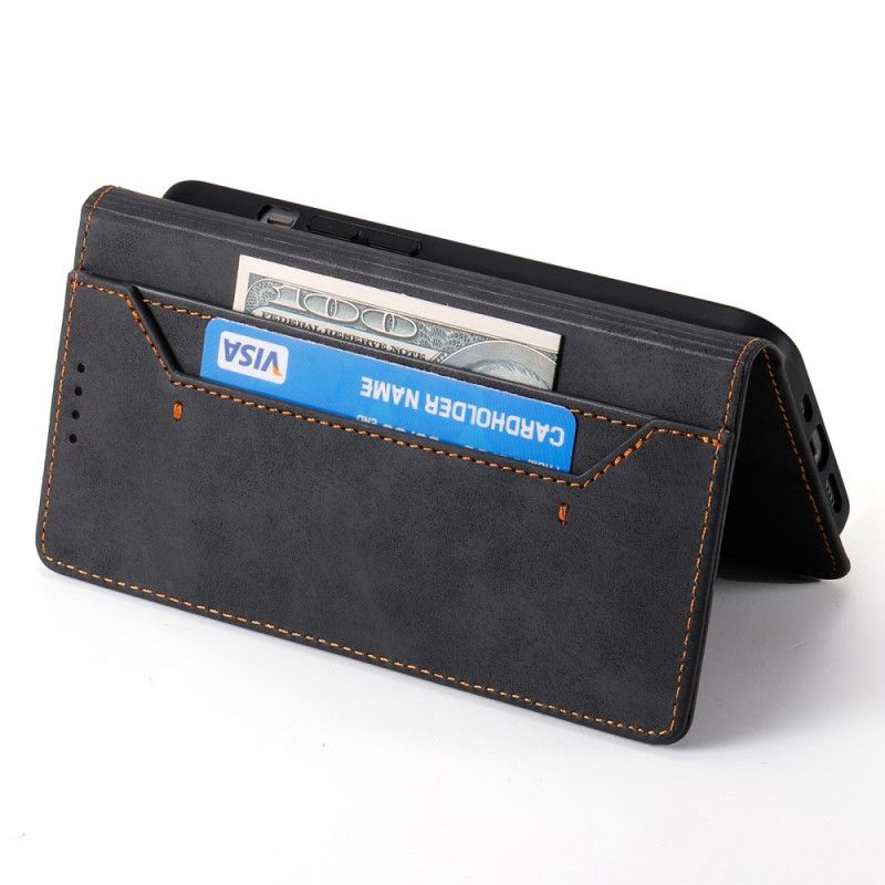 Folio Deksel Poco X7 Pro 5g Vintage Skinneffekt