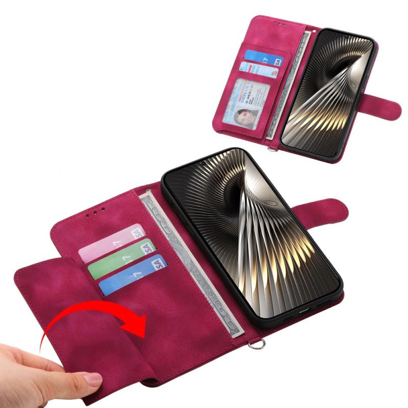 Folio Deksel Til Poco X7 Pro 5g Blomstermønster Med Stropp Og Skulderstropp