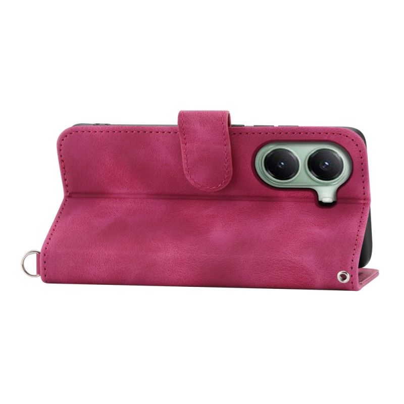 Folio Deksel Til Poco X7 Pro 5g Blomstermønster Med Stropp Og Skulderstropp