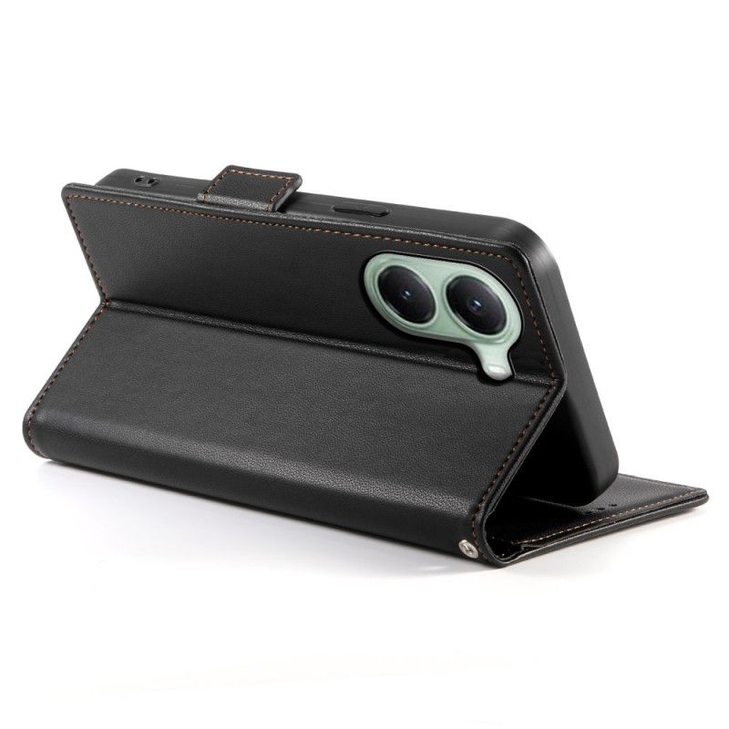 Lærdeksel Folio Deksel Poco X7 Pro 5g Mobildeksel Klassisk Med Dekorativ Nagle