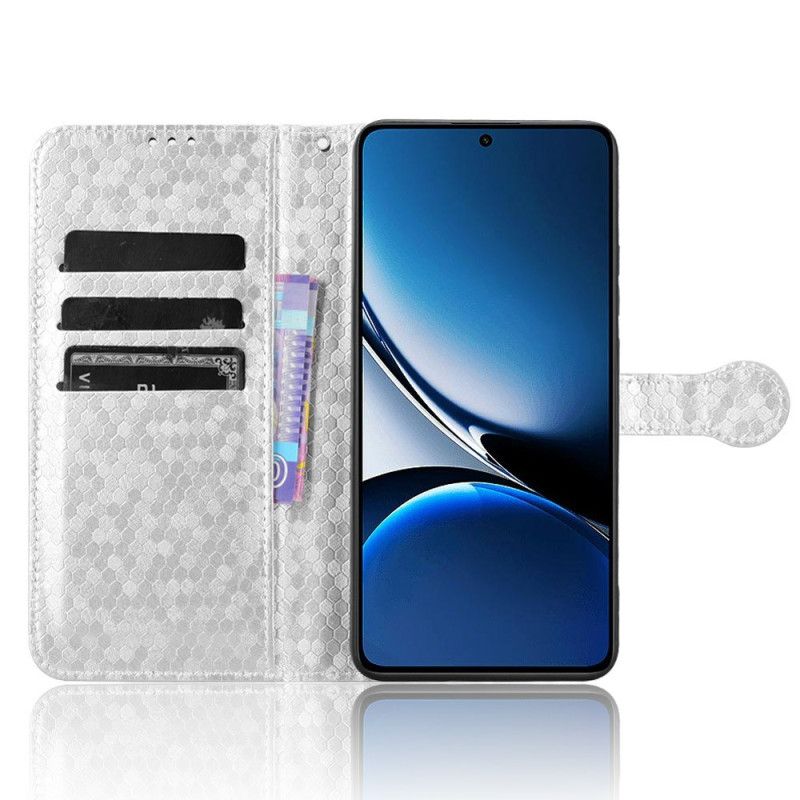 Lærdeksel Folio Deksel Poco X7 Pro 5g Mobildeksel Skinnende Prikker