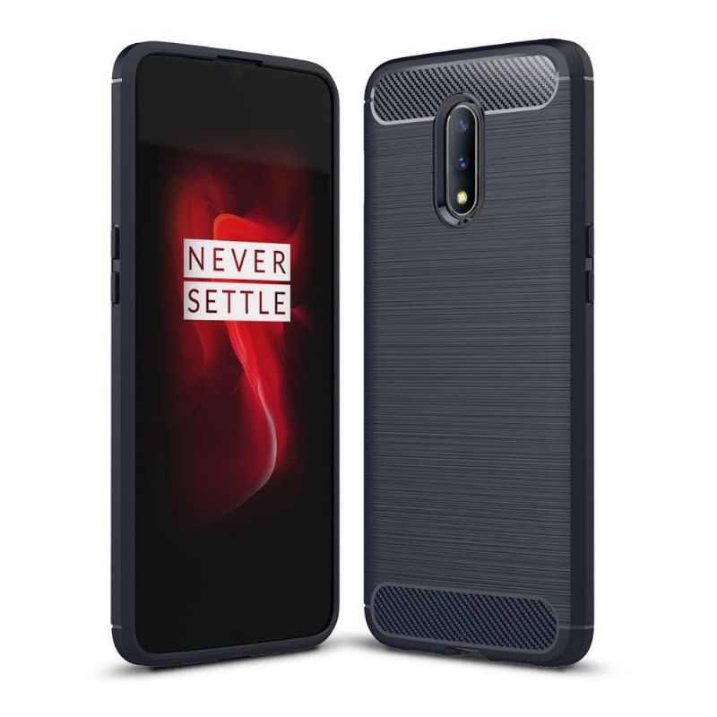 Deksel Til OnePlus 7 Carbon Børstet Gel