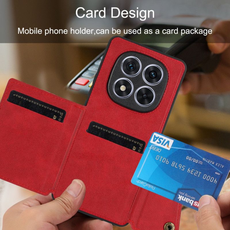 Deksel Xiaomi Redmi Note 15 5g Kortholder Og Integrert Stativ Beskyttelse Deksel