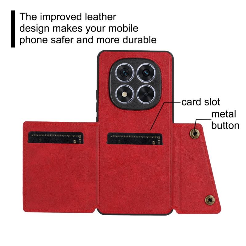 Deksel Xiaomi Redmi Note 15 5g Kortholder Og Integrert Stativ Beskyttelse Deksel