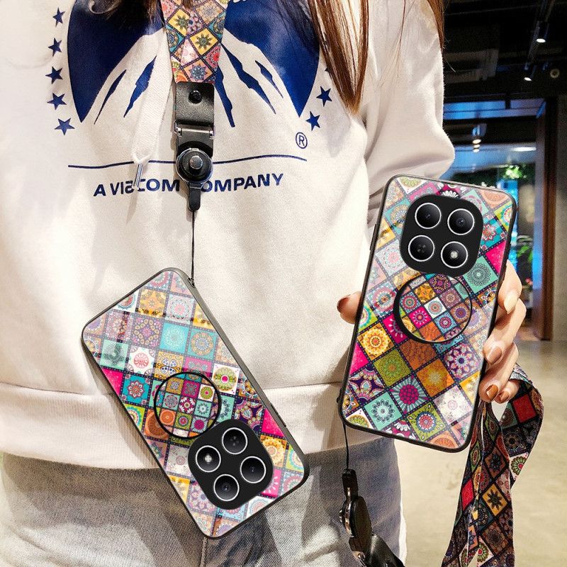 Deksel Xiaomi Redmi Note 15 5g Mobildeksel Patchwork-stativ Og Stropp