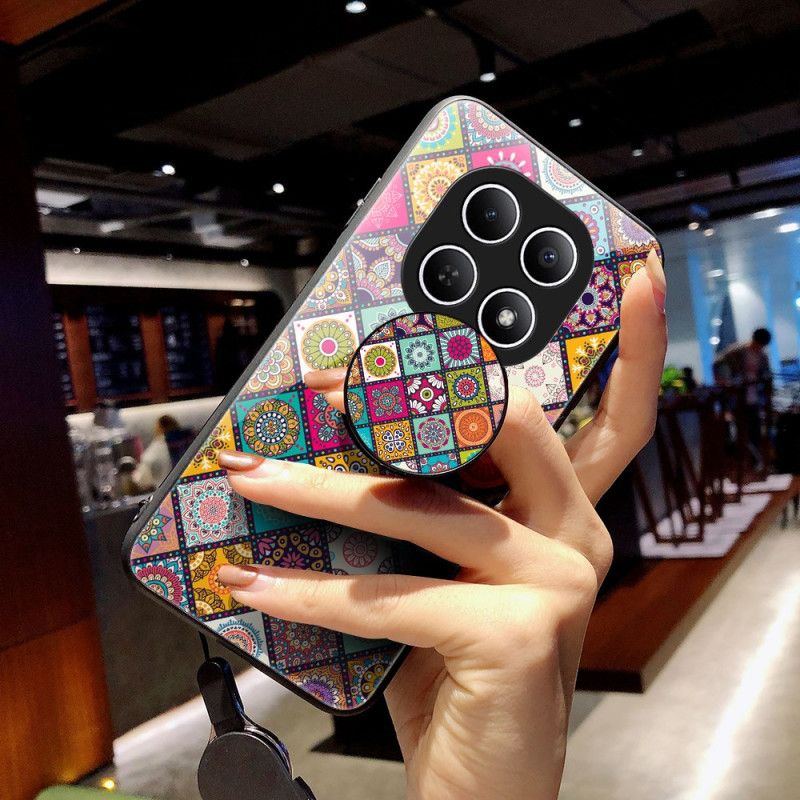 Deksel Xiaomi Redmi Note 15 5g Mobildeksel Patchwork-stativ Og Stropp