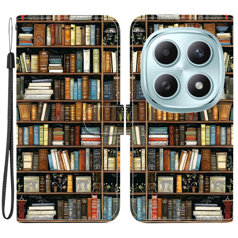 Folio Deksel Til Xiaomi Redmi Note 15 5g Bibliotek