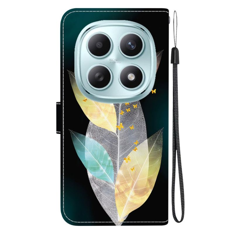 Folio Deksel Til Xiaomi Redmi Note 15 5g Fargerike Blader