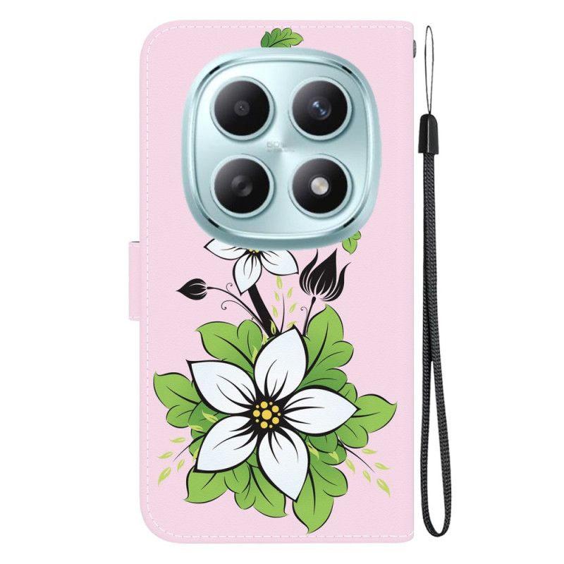 Folio Deksel Til Xiaomi Redmi Note 15 5g Liljemønster