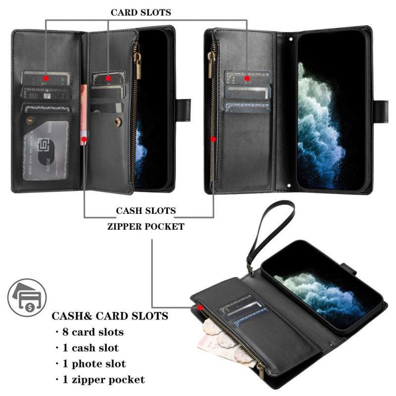 Folio Deksel Til Xiaomi Redmi Note 15 5g Lommebok Med Stropp