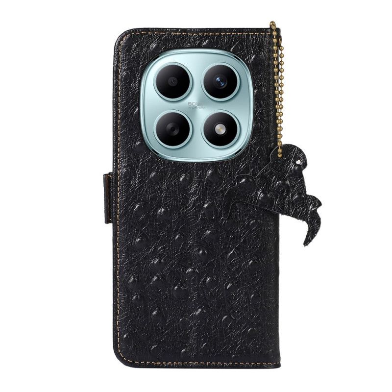 Folio Deksel Til Xiaomi Redmi Note 15 5g Rfid-blokkering Og Ekte Skinn