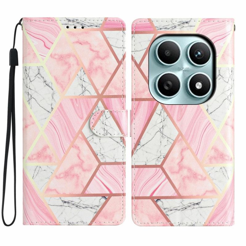 Folio Deksel Til Xiaomi Redmi Note 15 5g Rosa Marmor