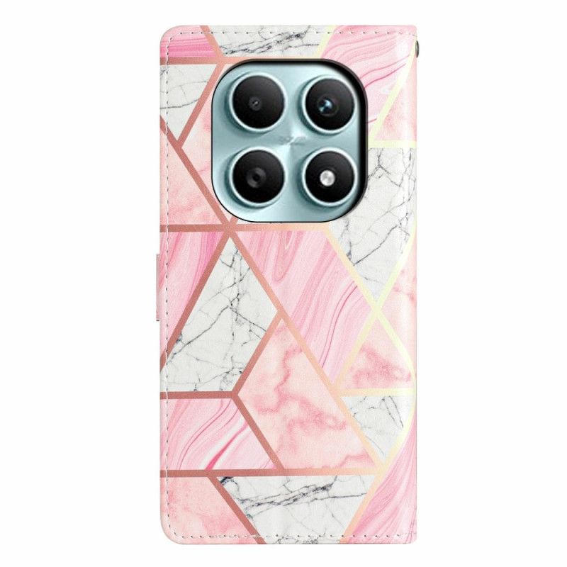 Folio Deksel Til Xiaomi Redmi Note 15 5g Rosa Marmor