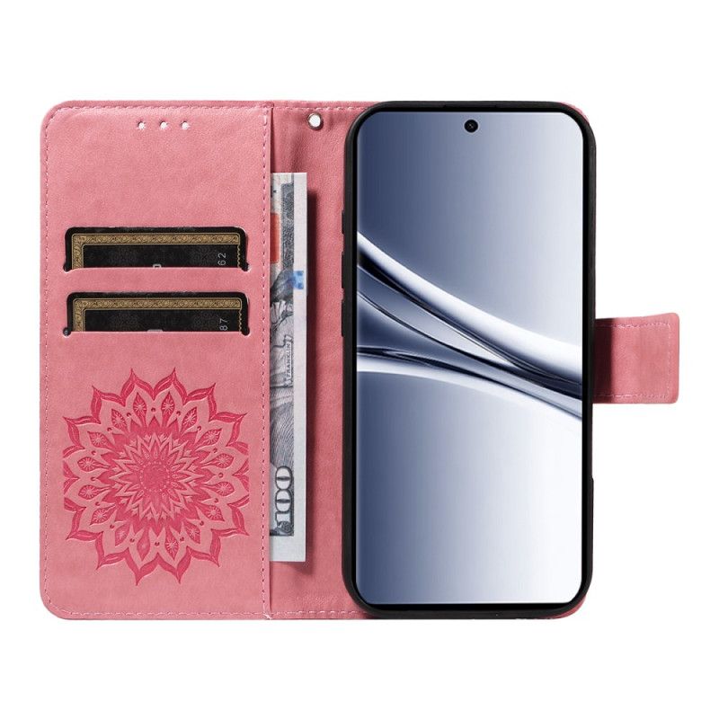 Folio Deksel Til Xiaomi Redmi Note 15 5g Solsikkemønster