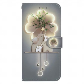 Folio Deksel Til Xiaomi Redmi Note 15 5g Tre Elefanter