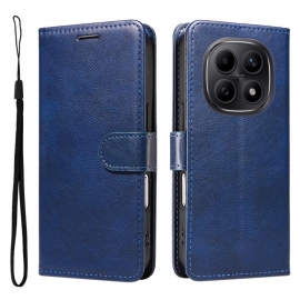 Folio Deksel Xiaomi Redmi Note 15 5g Ensfarget Skinneffekt