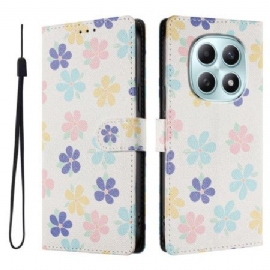 Folio Deksel Xiaomi Redmi Note 15 5g Fargerike Blomster Beskyttelse Deksel