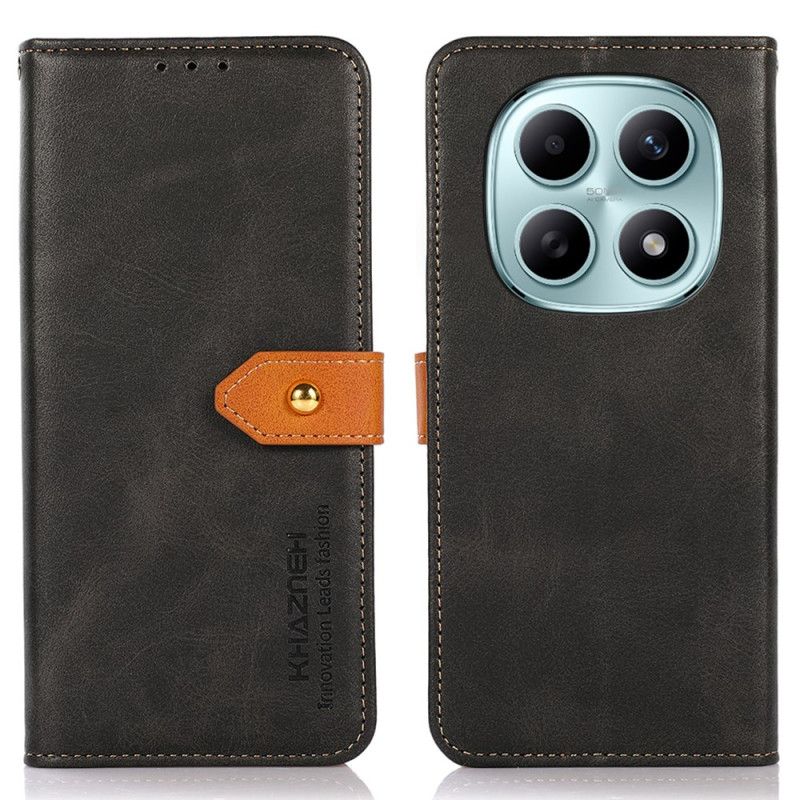 Folio Deksel Xiaomi Redmi Note 15 5g Gulllås Khazneh