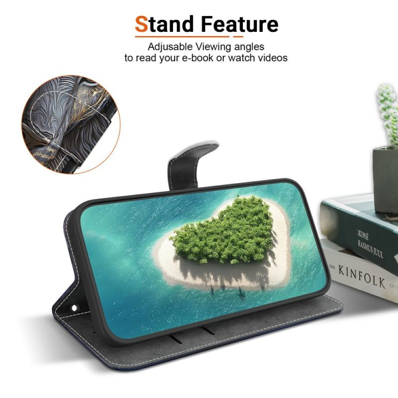 Folio Deksel Xiaomi Redmi Note 15 5g Løve I Gull