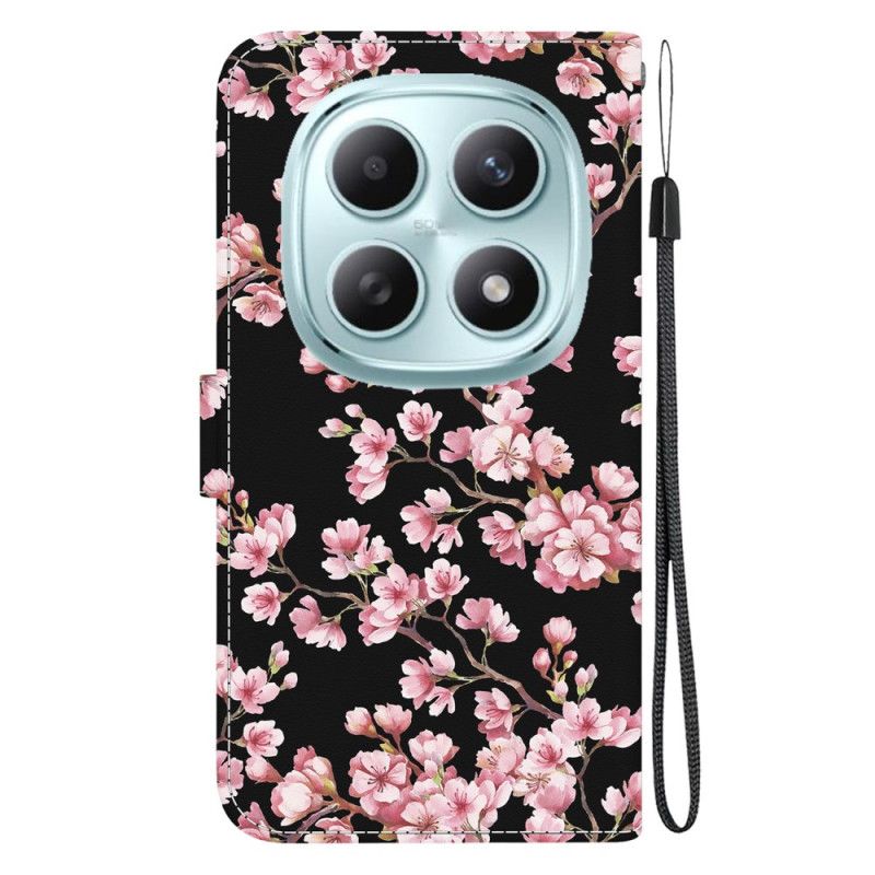 Folio Deksel Xiaomi Redmi Note 15 5g Plommeblomster