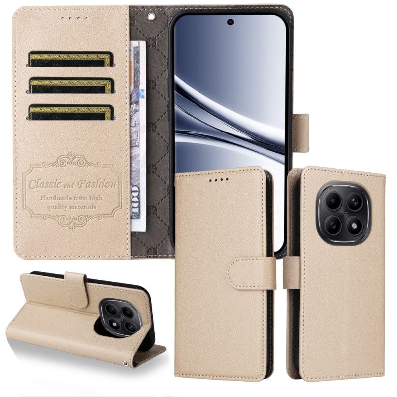 Folio Deksel Xiaomi Redmi Note 15 5g Rfid-blokkering Og Stropp Beskyttelse Deksel