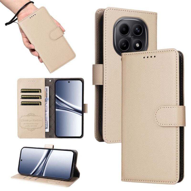 Folio Deksel Xiaomi Redmi Note 15 5g Rfid-blokkering Og Stropp Beskyttelse Deksel