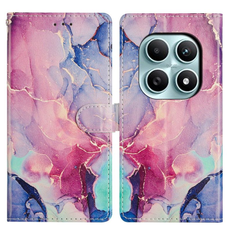 Folio Deksel Xiaomi Redmi Note 15 5g Rosa Og Grønn Marmor