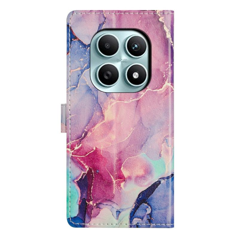 Folio Deksel Xiaomi Redmi Note 15 5g Rosa Og Grønn Marmor