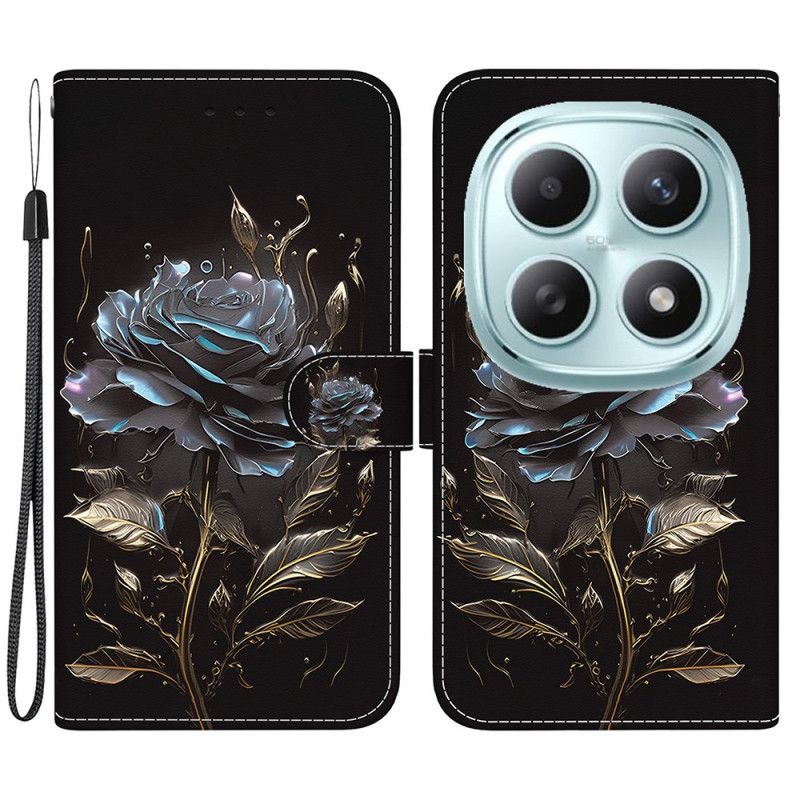 Folio Deksel Xiaomi Redmi Note 15 5g Svart Rose