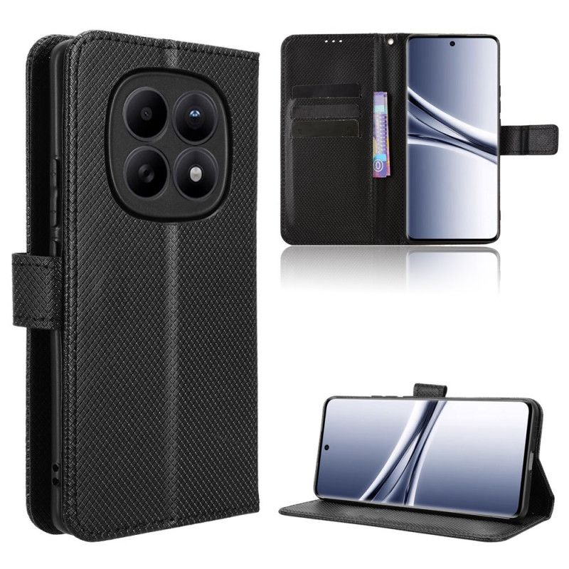 Lærdeksel Folio Deksel Xiaomi Redmi Note 15 5g Mobildeksel Diamanttekstur