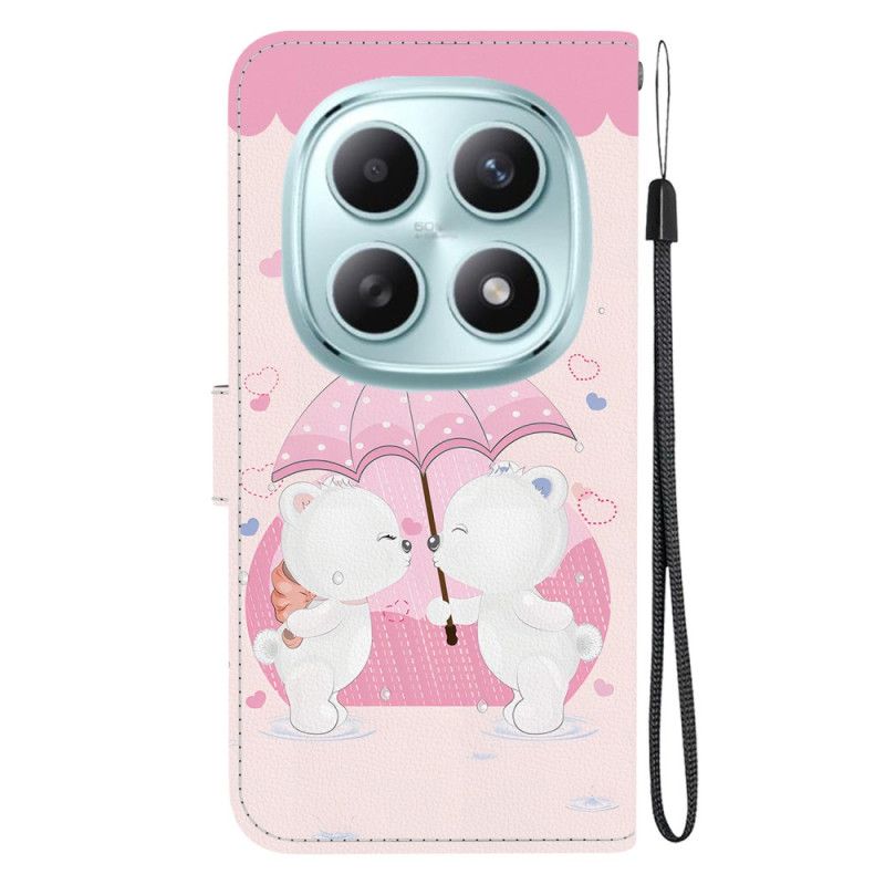 Lærdeksel Folio Deksel Xiaomi Redmi Note 15 5g Mobildeksel Par Bjørner