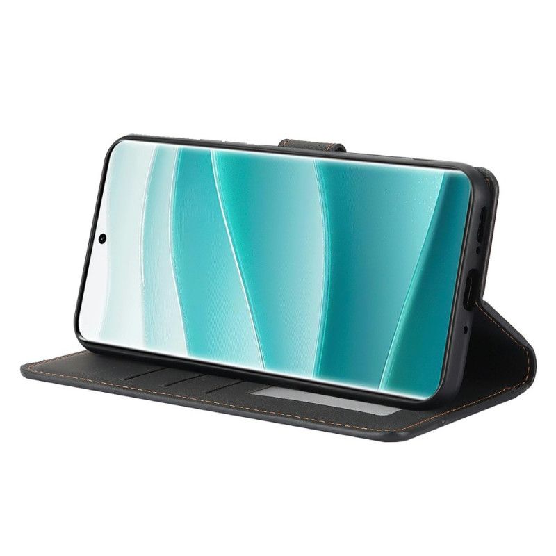 Lærdeksel Folio Deksel Xiaomi Redmi Note 15 5g Mobildeksel Retro Semsket Skinn-effekt