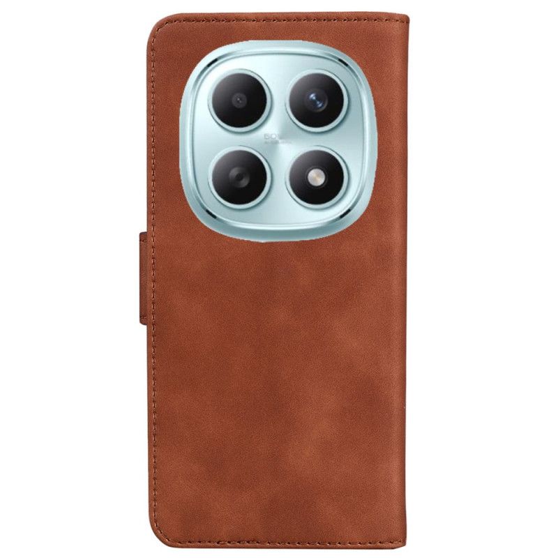 Lærdeksel Folio Deksel Xiaomi Redmi Note 15 5g Mobildeksel Semsket Skinneffekt