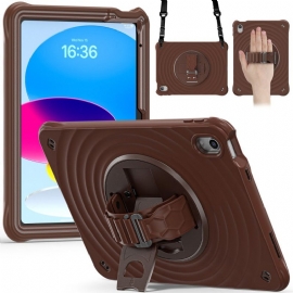 Deksel iPad (2025) 360-graders Roterende Stativ Og Skulderstropp Beskyttelse Deksel