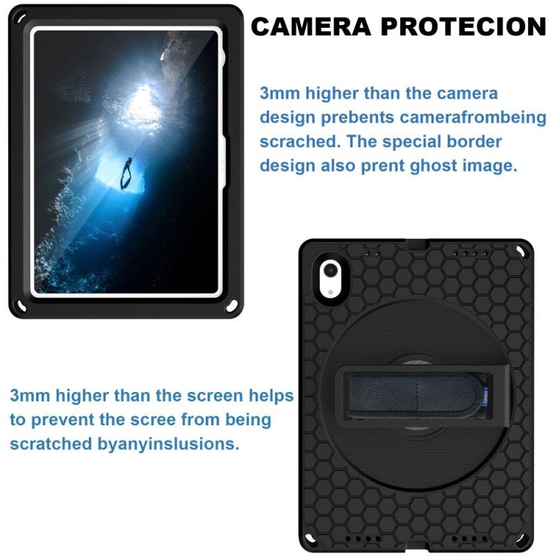 Deksel iPad (2025) Eva Med Stropp Stativ Og Skulderstropp