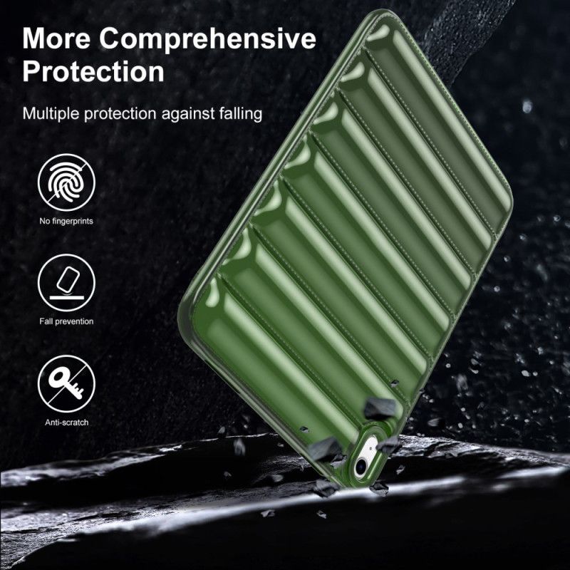 Deksel iPad (2025) Pufferjakkestil Beskyttelse Deksel