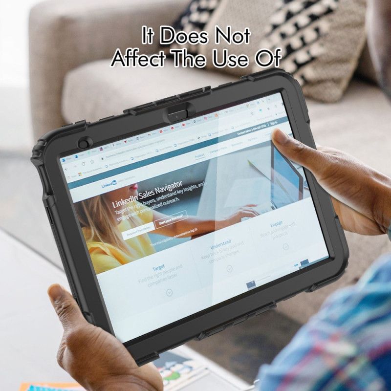 Deksel iPad (2025) Robust Med Håndtak Og Stativ Beskyttelse Deksel